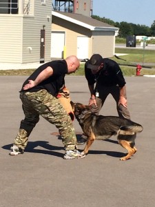 Students were treated to canine demonstrations as well as classroom instruction from active duty canine handlers.